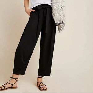 NWT Anthropologie Barrel Leg Paperbag Waist Pants